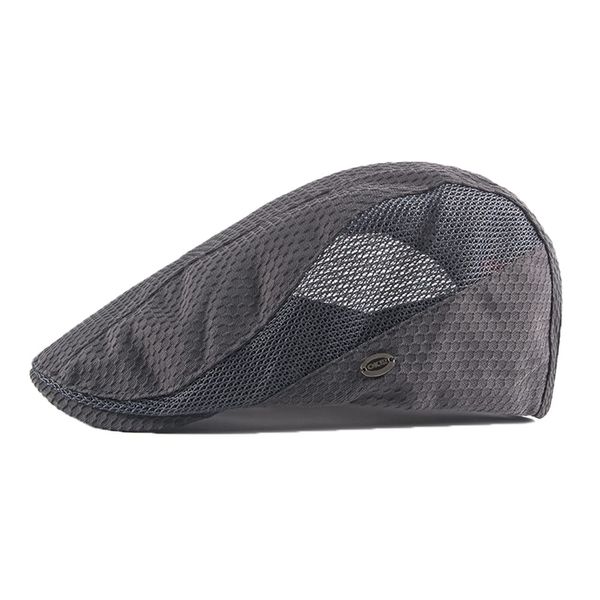 YAMEE Schiebermütze Herren Barett Sommer atmungsaktive Mesh,Sonnenhut Damen Sommer Hut Kappe,Flatcap Barette Cap Größe 55cm-59cm