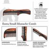 Mini Pocket Wallet size Travel Beard Mustache eyebrow grooming Comb Extra Small