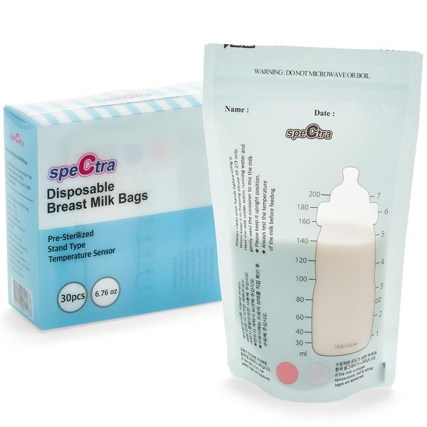 Spectra Pre-Sterilised Disposable Breast Milk Storage Bags (30 pcs)