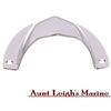 Seachoice Stainless Steel Clam Shell Vent Ventilator Cable Wire Hole Cover (L)