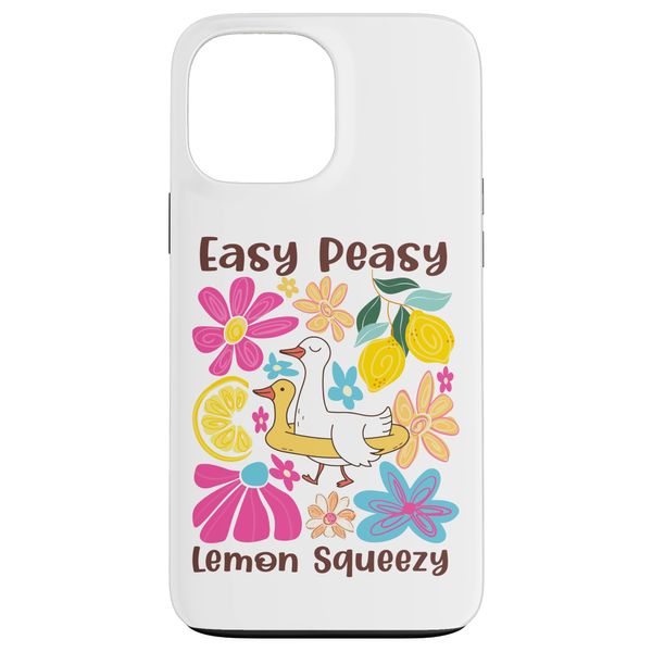 Easy Peasy Lemon Squeezy Ducks Lemons Case for iPhone 13 Pro Max
