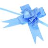 M METERXITY 100 Pack Pull Bows - Rose Pattern Present Wrap String Bow Ribbon, (10" Blue)