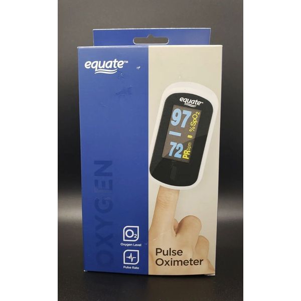 Equate Fingertip Oxygen Level Pulse Rate Oximeter + Carrying Case & Lanyard