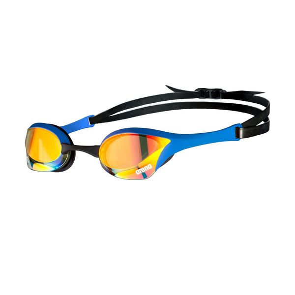 ARENA SWIM GOGGLES COBRA ULTRA SWIPE MIRROR-YELL/COPPER/BLUE