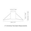 Garden Pride Christmas Tree Stand - 5" Base - Metal - Solid Steel - Plastic Coated (Green)