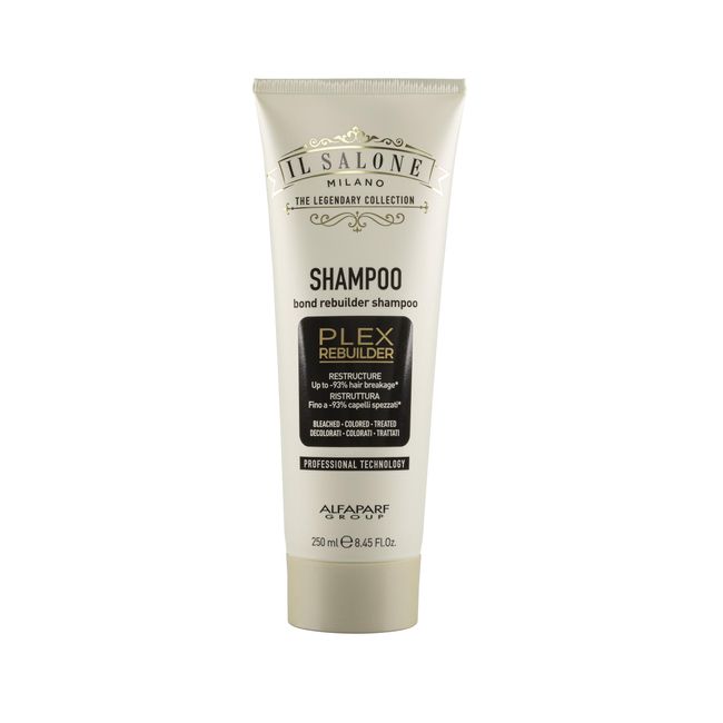 Il Salone Milano Professional Plex Rebuilder Shampoo for Bleached, Colored, Treated Hair - Restores and Restructures - Bond rebuilder - Premium Quality (8.45 Fl. Oz.)