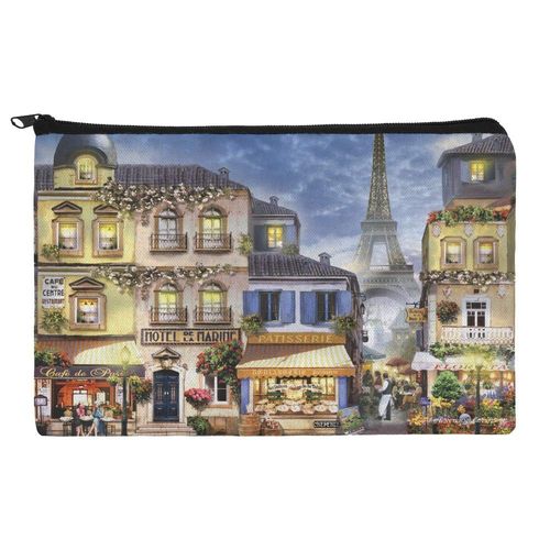 GRAPHICS & MORE Old Paris France Eiffel Tower Pencil Pen Organizer Zipper Pouch Case