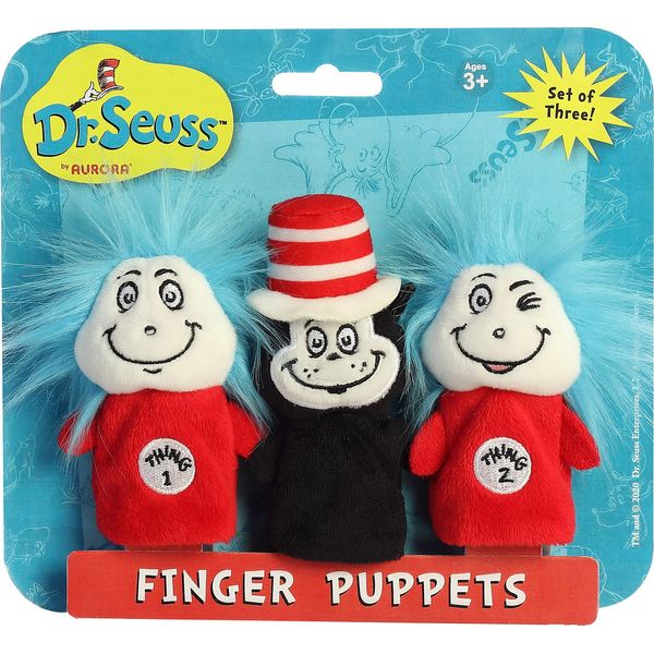 Aurora - Dr. Seuss - 3" Dr. Seuss Finger Puppet Set