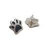 Animal Paw Print Sterling Silver Earrings