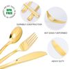 N9R 500PCS Gold Plastic Silverware - Gold Plastic Cutlery Set Disposable Flat...