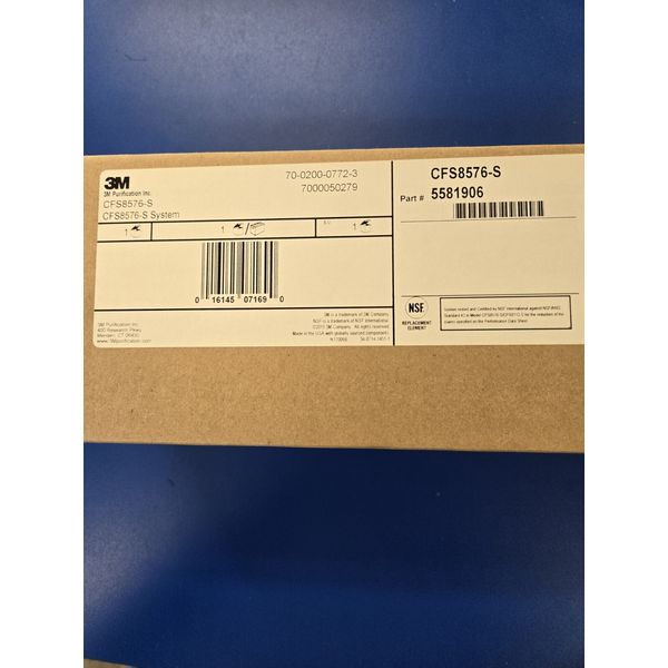 3M/CUNO  - CFS8676-S  - WATER FILTRATION SYSTEM   - NEW