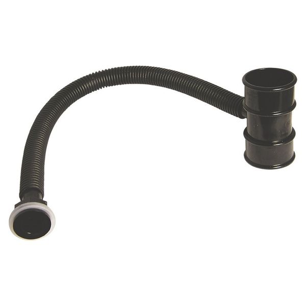 Black Miniflo Rainwater Diverter for 50mm Downpipes suitable for conservatory, porch and garden sheds