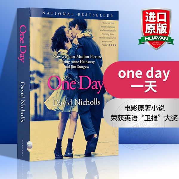 华研原版 One Day 一天 进口英文原版电影原著小说 外文经典爱情小说畅销书籍 安妮海瑟薇主演搭Me Before You遇见你之前flipped怦然心动