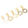 Pack of 100 Brass Ring Terminals Kit M6 Connector Assortment Kit 6.2 mm Ring Terminals