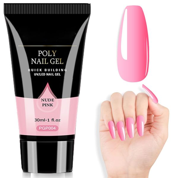 Probuk Poly Nägel Gel, 30ml Poly Starter Gel, Nail Extension Gel, Nagelverlängerung Gel, UV LED Nagellack Gel, Builder Gel für Nägel, Geschenke für Frauen, Anfänger, Profis DIY Salon (#04)