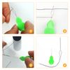 Pack of 100 Needle Threaders, Sewing Needles Threading Aid, Threader Hair Drawstring Threader Plastic Hand Sewing Tool, Button Threading Aid Threader DIY Simple Embroidery Needle Threader