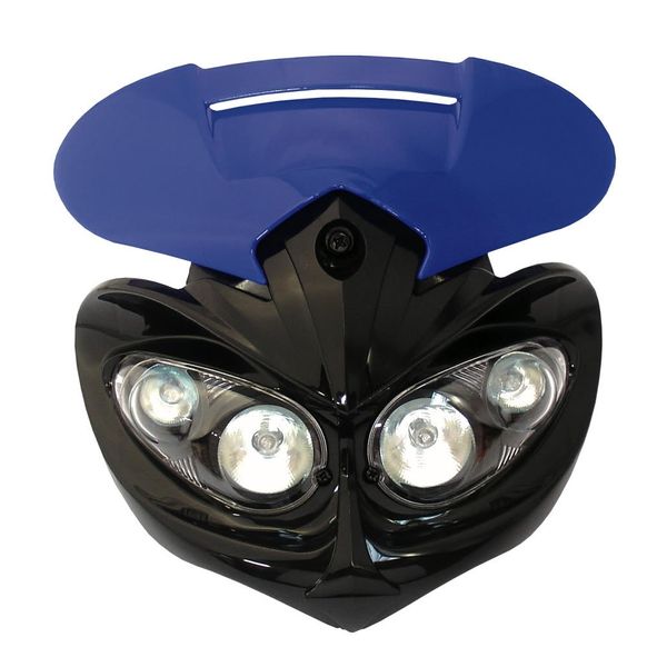 H/LIGHT UNIVERSAL RAGE BLUE+BRACKET(WAYNE) MR16 12V20W CENTRE BULB MR11 12V20W OUTE