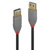 Lindy 36750 0.5m USB 3.0 Type A Cable, Anthra Line
