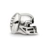 Solid 925 Sterling Silver Reflections Football Helmet Bead (9.1mm x 7.3mm)