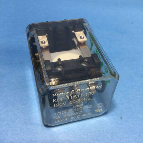 TE CONNECTIVITY/POTTER & BRUMFIELD KUP-11A11-120 Power Relay, DPDT, 120VAC, 10A, Plug in
