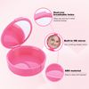 2 Pcs Retainer Case, Red Denture Box with Mirror, Retainer Box for Placing Gum Shield Case and Dentures