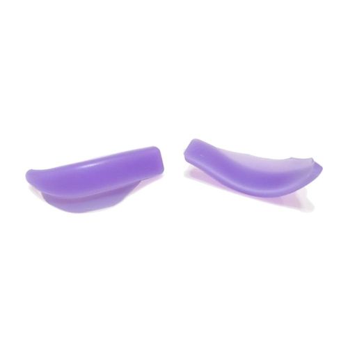 7 paia di cuscinetti in silicone per piegaciglia, laminazione, con creste incorporate, riutilizzabili, per extension (viola)