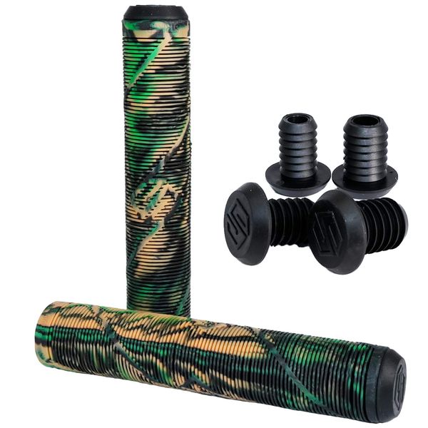 Striker Stunt Scooter Grips (Green/Black/Brown)