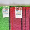 Korean Bath Exfoliating Washcloth Body Scrub Towel 8 Pcs - Red 4 Green 4 Small Size GOLDSANGSA