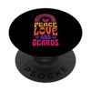 Peace Love And Beards Bohemian Rainbow PopSockets Klebender PopGrip