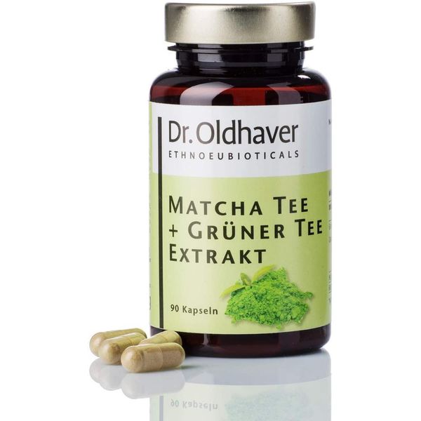 Direct purchase from Germany Dr. Old Harbor Matcha + Green Tea Extract Capsules Green Tea Capsules with Vitamin B2 (Riboflavin) Made in Germany 120 capsules, quantity, see details