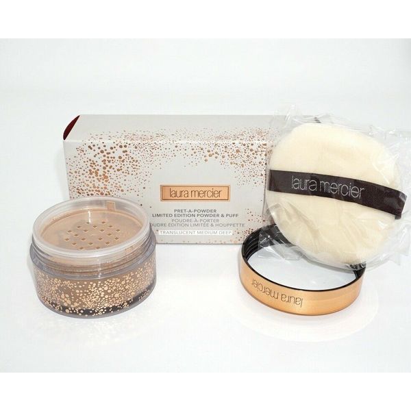 Laura Mercier Pret-A-Powder Powder & Puff ~Translucent Medium Deep~ [Sealed]