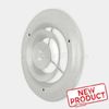 14" Dia. Round Ceiling Diffuser Grille 10" Duct Size Air Vent Cover White Steel