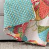 Lush Decor Layla Throw Blanket, 60 x 50, Orange & Blue