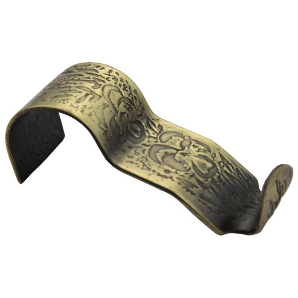 Floral Design Antique Brass Picture Hook