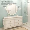 Design House 511618 Millbridge Wall Light Traditional 1-Light Indoor Dimmable Light with Alabaster Glass for Bathroom Hallway Foyer, Satin Nickel