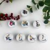 Lasyman 1.5" 8 PCS Fun Unique Laundry Wash Cartoon Theme Ceramic Cabinet Knobs Utility Room Drawer Pulls and Knobs