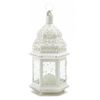 White Moroccan Candle Lantern