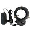 Bulipu White Adjustable 144 LED Beads Ring Light Illuminator for Stereo Microscope&Camera with Adapter(UK Plug,CE Certificate）