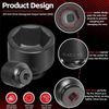 3/4'' Drive Spindle Axle Nut Impact Socket Set, 8 Pack Large Impact Socket Set
