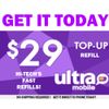 ULTRA MOBILE $29 REFILL ✅ $29 DIRECT TO PHONE ✅ FAST REFILL ✅ GET IT TODAY!