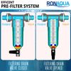Reusable Whole House Spin Down Pre-Filter to Remove Sediment, Rust, Sand