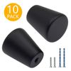 10 Small Black Cabinet Knobs – Stylish 20mm Cone Shaped Pulls