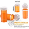 6 Dram 24pcs Empty Pill Bottles with Desiccant Caps Pharmacy Vial Container