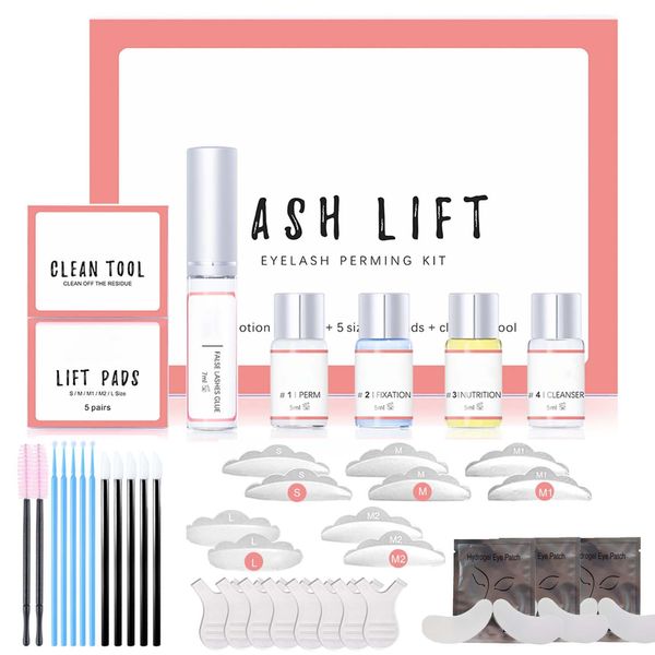 Wimpernlifting Set, 2024 Aktualisiertes Lash Lifting Set, Wimpernwelle Lash Lift Kit Sicherheit & Gesundheit, Semipermanentes Curling Wimpern Dauerwellen Set Leicht Zu Bedienen, Natürliche & Dickere