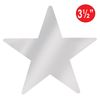 Metallic Star Cutouts (Silver) Pack of 6