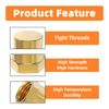 GASHER 1/8"NPT Brass Pipe Cap, NPT Female Thread Socket Pipe End Cap Plugs Fitting 15PCS