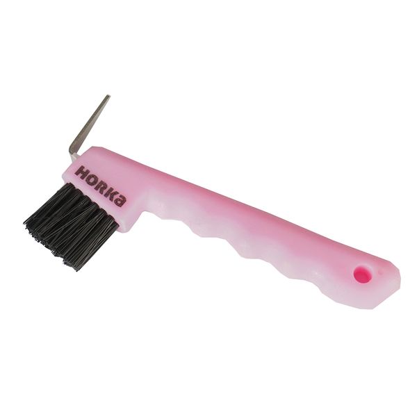 Horka Hufkratzer mit Bürste, rose, Einheitsgröße