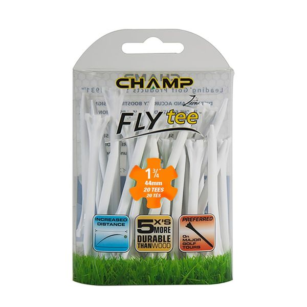 Fly Tee 1-3/4 Inch 20 Count, White