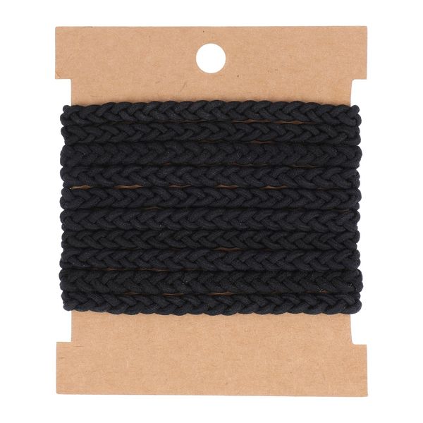 AOZUO 10Pcs Hair Ties for Men, Elastic Hair Tie Black Hair Band Ties No Crease Hair Tie Braiding Ponytail Holders for Women Men Long Curly Thick Dense Hair Buns