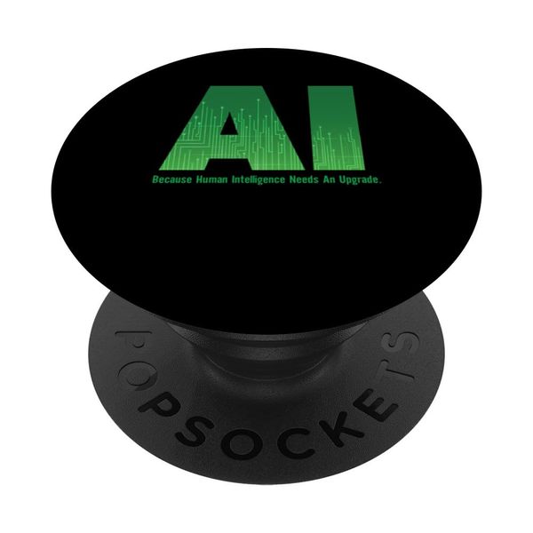 AI Artificial Intelligence Funny Design PopSockets Standard PopGrip